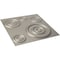 Ekena Millwork 19 5/8in. W x 19 5/8in. H Reece EnduraWall Decorative 3D Wall Panel Covers 2.67 Sq. Ft. WP20X20REBAL - alternate 5